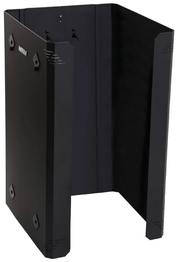 Harvia Strålskyddsplåt Linear 22 Vedeldade bastuaggregat frilagd